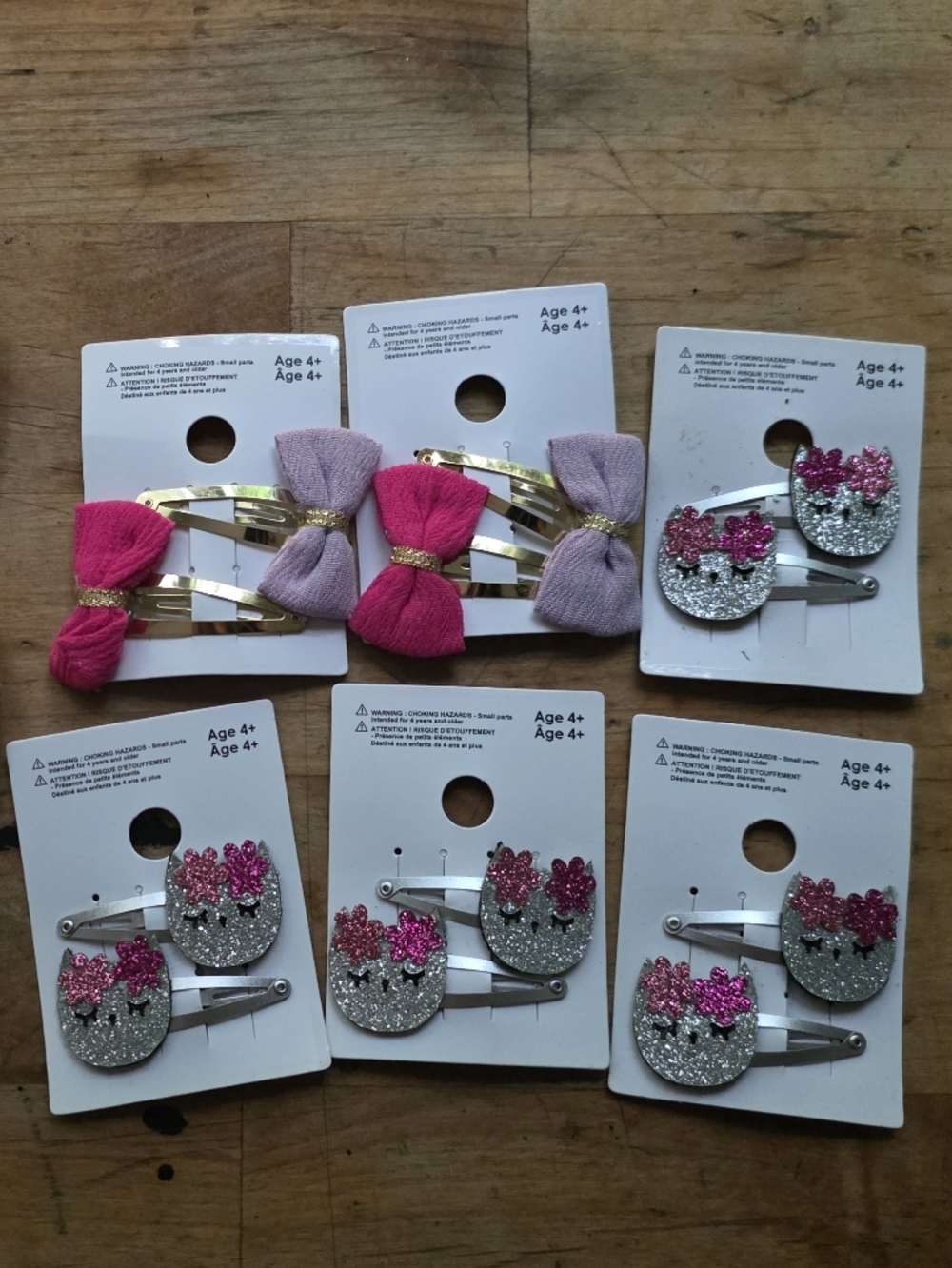 6 NWT Hair Clip Sets